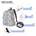 thumbnail image 4 of Lsque Cute Sloth Pattern Canvas Daypack, Durable Backpack, High-quality Versatile Backpack,Vintage Compact Backpack-Small, 4 of 6