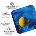 thumbnail image 3 of Zufioo Sports Tennis Ball Print Leather Coaster Set, Decorative PVC Coasters 4-pack - Scald and Stain-resistant, Suitable for Home, Cafes, Restaurants-Square, 3 of 6
