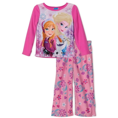 Disney Frozen Best Friends Girls Fleece Pajama Set, Sizes