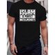 thumbnail image 1 of Elegante camiseta con estampado gráfico "ISLAM" para hombre. Camisetas casuales de verano de manga corta. Transpirable, suave y cómoda para hombres altos y de talla grande. Camisetas informales., 1 of 6