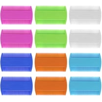 XIHAMA 12-Piece Plastic Manual Flea Comb Value Pack for Cats, Multicolor