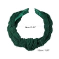 thumbnail image 2 of Unique Bargains 1Pc Cute Makeup Headband Puffy Spa Fabric Green Headband for Washing Face, 2 of 7