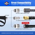 thumbnail image 5 of Foam Cannon & Gun Kit with Dual Connector Accessory | Includes 5 Nozzle Tips, 3/8" Quick Swivel Connector, and M22-14/15mm Fittings for Pressure Washer Car Wash, 5 of 9