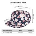 thumbnail image 4 of Kdxio Leaves Flower Print Snapback Hat for Men Women,Adjustable Baseball Cap, 4 of 7