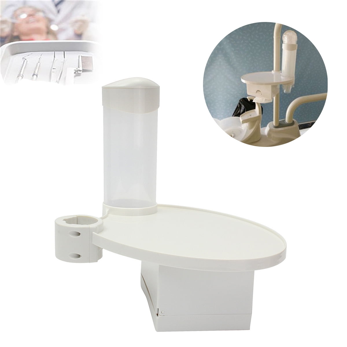Dental Chair Accessory Set Scaler Post Mounted Shelf Tray Dentistry Table Plate