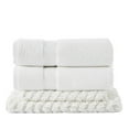 thumbnail image 3 of Better Trends Chelsea Collection Chevron Pattern, Bath Mat & Towel, 4 Piece Set (17" x 24" | 20" x 30" | 2 PCS 27" x 54"), Ivory, 3 of 4