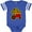 Football Blue and White, variant on Inktastic Red Tractor Big Brother Boys Baby Bodysuit