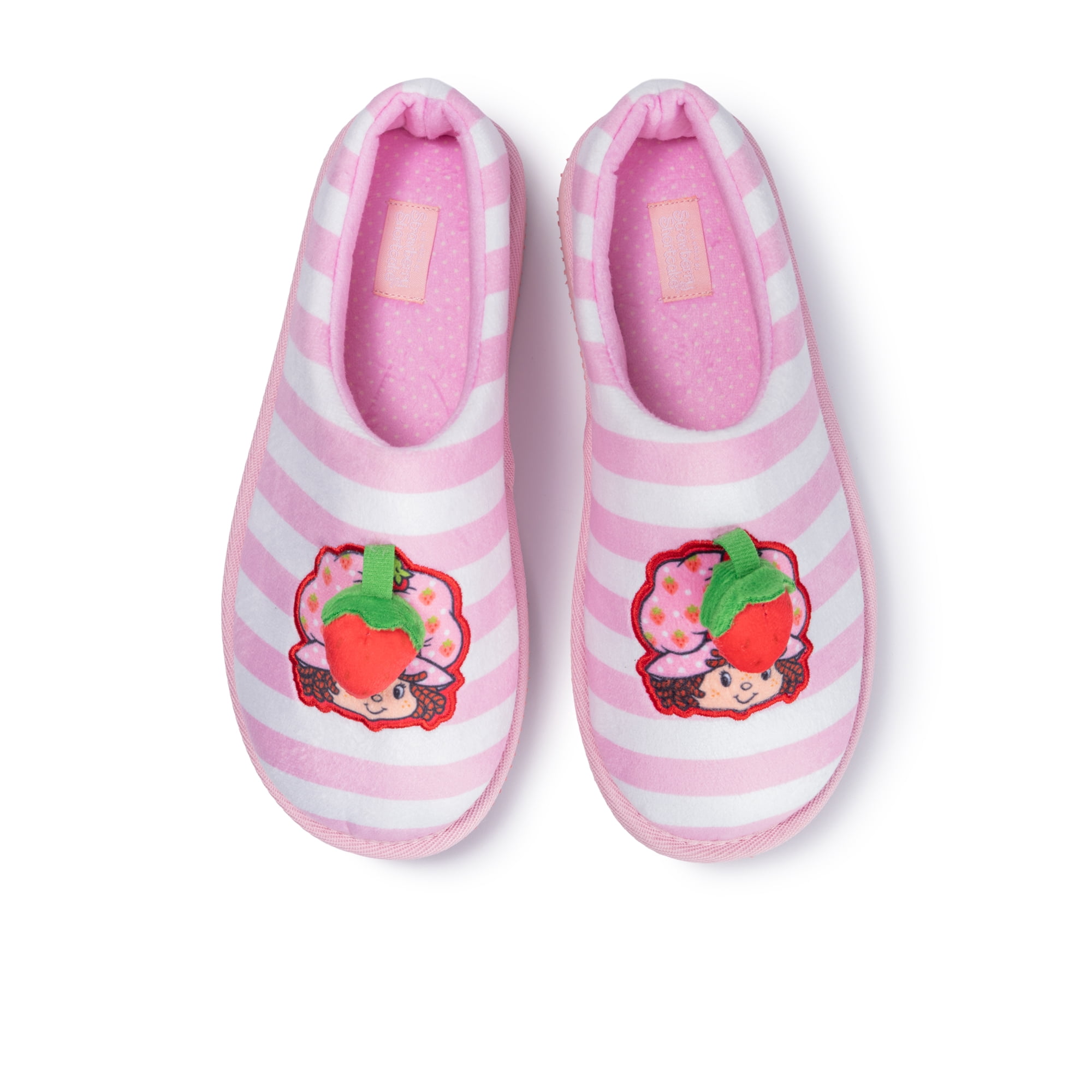Ladies Strawberry Shortcake Micro Plush Scuff Sawtooth Slipper