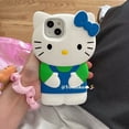 thumbnail image 1 of Sanrio-fundas de teléfono Estilo Hawaiano para iPhone, carcasa trasera bonita de Hello Kitty, color rosa, para modelos 14, 13, 12, 11 Pro Max, Mini, XR, XS MAX, 8, X, 7, SE, 2020 Fivean unisex, 1 of 2