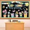 thumbnail image 2 of Spring Bulletin Board Decorations Set Keep Going Keep Growing Bulletin Board Grow Flower Cutouts Positive Paper Cutouts for Teacher Spring Classroom Supplies$$Office, 2 of 7