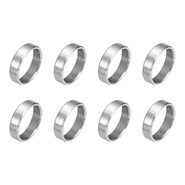 8 Pcs Entretoises en Acier Inoxydable 304 1/2 Pouces OD x 3/8 Pouces ID x 1/8 Pouces Longueur(12x10x3mm) Vis Support de Bague Finition Simple Non Filetée Entretoises Rondes en Métal pour Vis M3 Boulons et Tringles, Argent