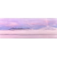 thumbnail image 2 of Jaynes Gallery 32x14 Gold Ornate Wood Framed with Double Matting Museum Art Print Titled - USA-Washington State-Seabeck Rainbow sunrise panoramic over Hood Canal and Olympic Mountains, 2 of 4