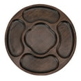 thumbnail image 2 of Divided Serving Tray, Divided Serving Dish Tray Wooden Chip and Dip Tray Decorative Sectional Platter for Party Buffet Appetizers Snacks Veggie Platter, 2 of 7