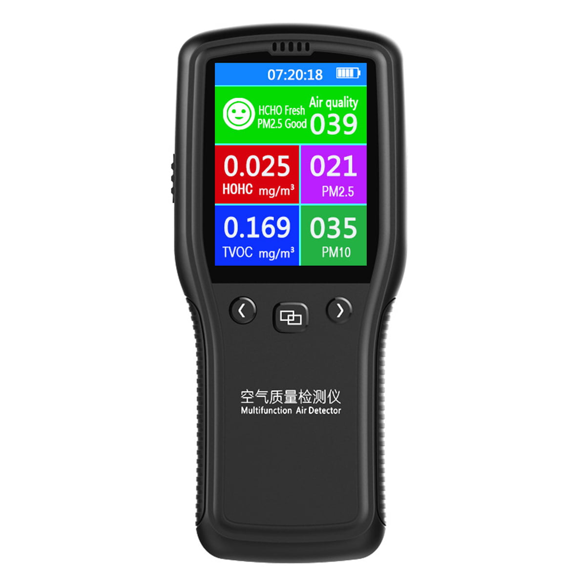 Air Quality Tester for Home Offices High Capacity 2600 mAh Battery Portable Indoor Air Quality Monitor for PM2.5 Detector Real-time Display Air Quality Detector Highly Accurate Display