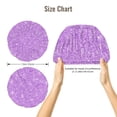 thumbnail image 5 of Naloa Lilac Glittering Adjustable Hair Bonnet for Sleeping, Hair Wrap Sleep Cap Turban for Women Men, Curly Straight Hair Long Large Braid Unisex, 5 of 6