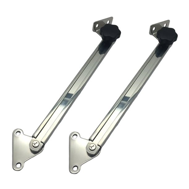 Soporte telescópico ajustable para puerta / ventana de acero inoxidable de 2 piezas Nuevo Sunnimix Ajustador de soporte de estancia de escotilla