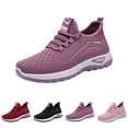 thumbnail image 6 of Women's Walking Shoes Breathable Mesh Sneakers Lightweight Pull On Athletic Shoes Comfortable Soft Sole Casual Running Shoes for Travel Work Daily Wear Non Slip Jogging Footwear,US Size: 7, 6 of 6