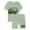 Green, variant on Boys Toddler Summer Clothes 2T 3T 4T 5T Kids Short Sleeve Truck Print T-Shirt Tops Solid Color Shorts Set 2Pcs Casual Cute Toddler Boy Outfits ,Grey