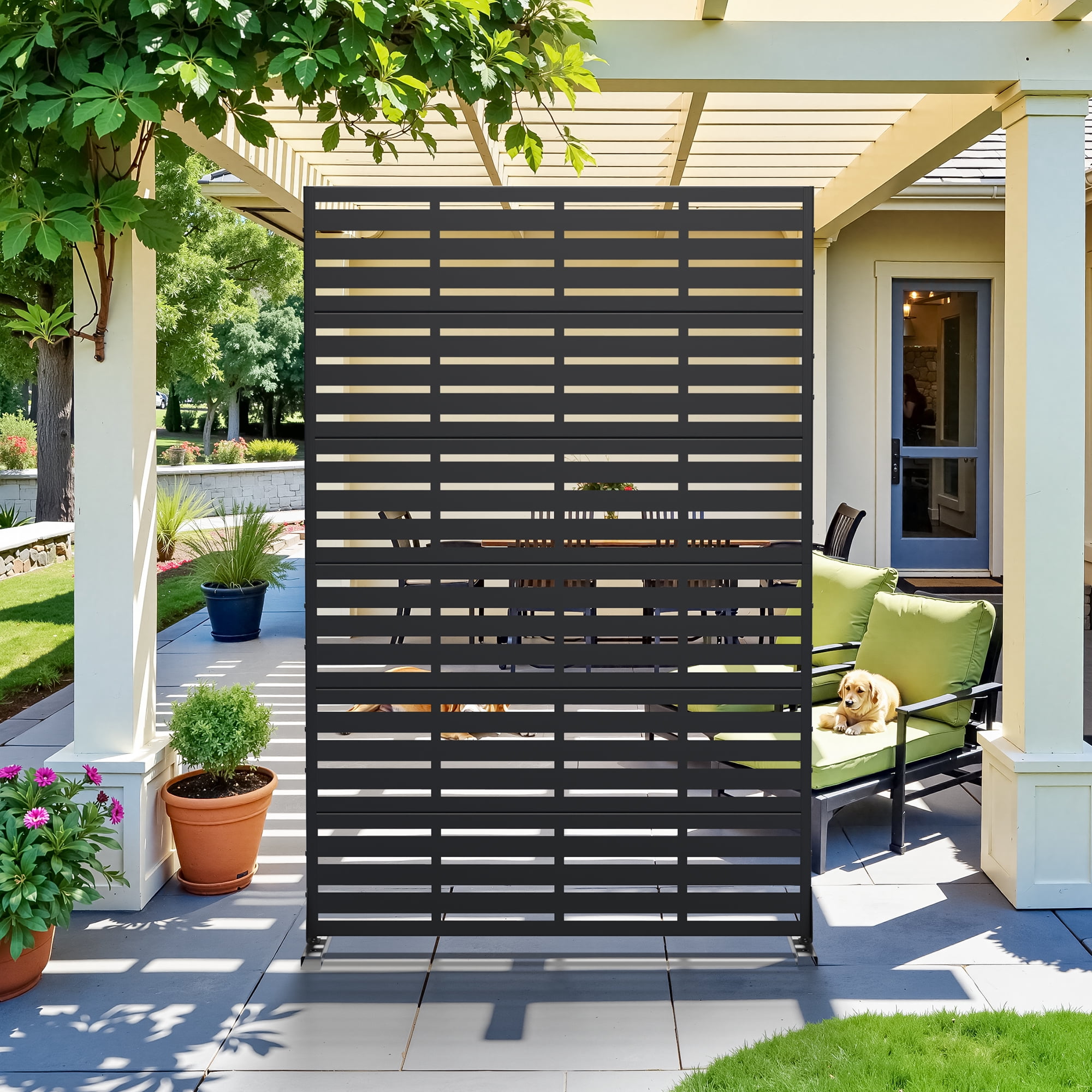 MAYEERTY 72" x 47" Privacy Screen Fence, Heavy Duty Fence Privacy Screen Outdoor