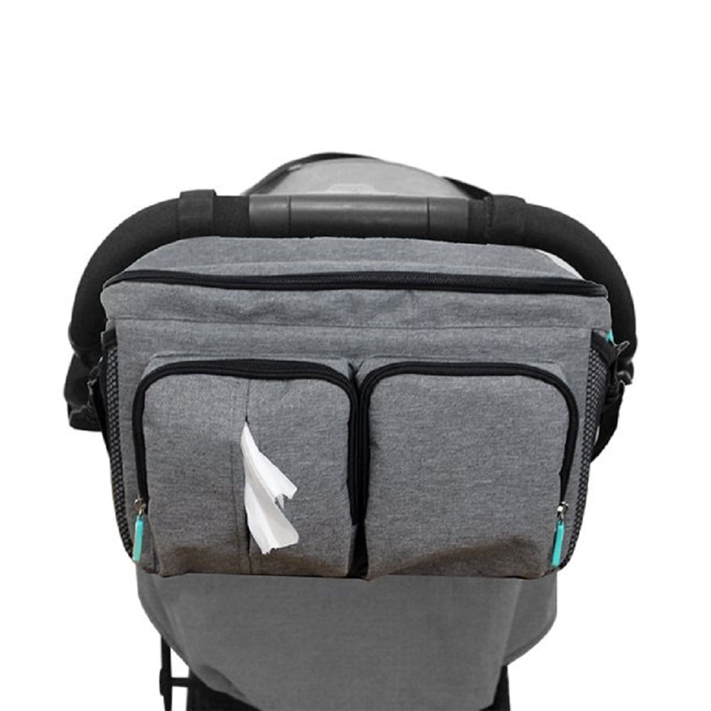 Joybi Versatile Multi-Compartment Stroller Bag with Adjustable Velcro Straps for Adult
