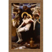 Pieta 26x40 Large Gold Ornate Wood Framed Canvas Art by William Adolphe Bouguereau