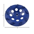 thumbnail image 4 of EDiamondTools 7" Crushed Chip PCD Grinding Wheel for Epoxy Glue Mastic Thinset, 9 Segments, 4 of 4