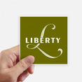 thumbnail image 1 of Adhesivo Cuadrado Impermeable Unbranded Carta de expresión libertad 10cm x 10cm 8 pcs, 1 of 1