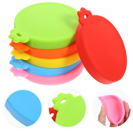 Raindrops Silicone Can Covers Easy to Use for Beverage and Pet Food 6Pcs