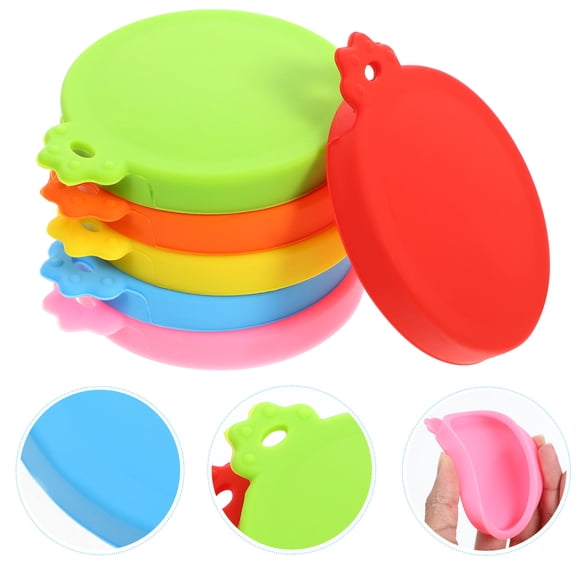 Raindrops Silicone Can Covers Easy to Use for Beverage and Pet Food 6Pcs