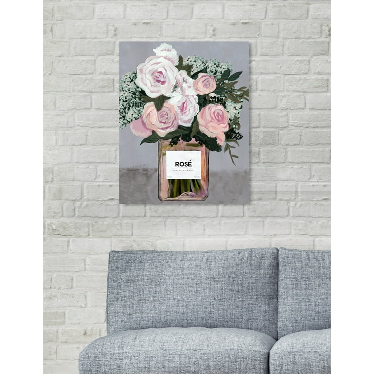 Oliver Gal 'Fashion Pink Books' Fashion and Glam Wall Art Canvas Print - Pink, White - 12 x 12