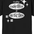 thumbnail image 4 of Black Ball, BBB, Feeling Lucky Today & All The Days, on Black Short Sleeve Adult T-Shirt-Large, 4 of 4