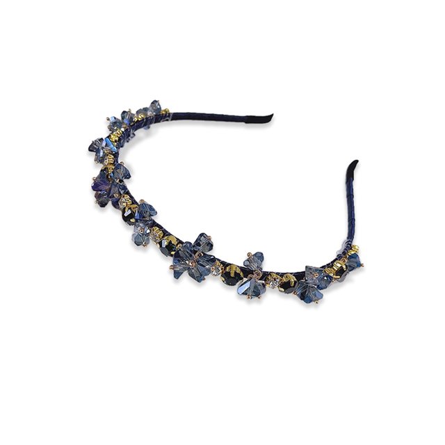 Sonducket Diadema de cristal estilo barroco accesorio de moda boda tocado de novia regalo de joyería elegante tocado femenino azul Type3 NO3 Sonducket AP010738-01