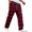 Red, variant on Migroa Mens Plaid Wide Leg Trousers Elastic Waist Loose Fit Casual Pants with Pockets, Lightweight Comfort Bottoms for Daily Wear And Outdoor Activities Blackish Green L