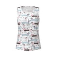 thumbnail image 3 of Picia Dachshund Dog Puppy Pattern Women's Workout Tank Top,Breathable Activewear,Slim Fit Athletic Top,Versatile Workout Moisture-wicking top-Large, 3 of 9