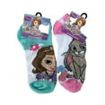 thumbnail image 4 of 3pk Disney's Sofia the First Light Blue/White Floral Kids Socks ( Size 6-8), 4 of 4