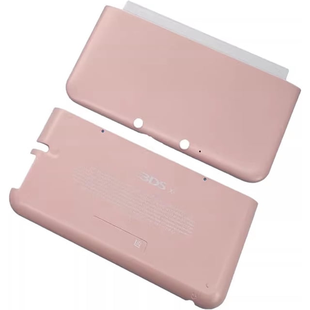 Carcasa Delantera y Trasera Placas de Cubierta Repuesto para Nintendo 3DS XL Consola, Estuche Superiores e Inferiores Placa A/E 3DSXL, Rosa
