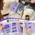 thumbnail image 2 of for Motorola Moto G Stylus 5G 2023 Wallet Flip Case, Elegant Wrist Strap and Shoulder Chain Credit Card Slots Cash Slot RFID Blocking PU Leather Kickstand Case Cover for Moto G Stylus 5G 2023, Purple, 2 of 6