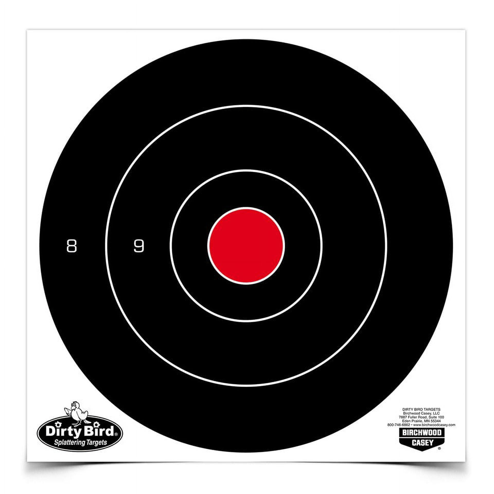 Dirty Bird® Splattering Targets 8 in. Bull's-Eye Targets 20 ct Pack