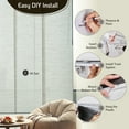 thumbnail image 6 of Piecenat Panel Track Blinds 23 in Cordless Paper for Sliding Door Vertical Window Blinds, Beige, 85.5 in x 96 in, 6 of 7