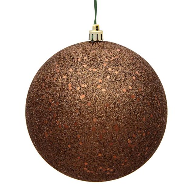 Moka Paillettes Percé Boule Ornement&44; 8 Po.