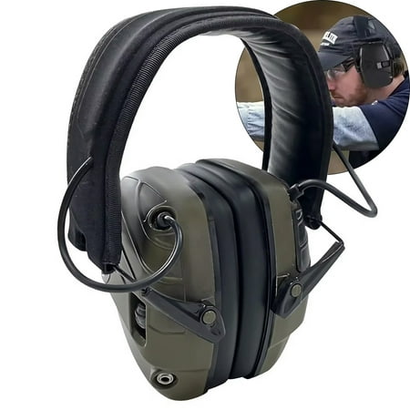 Tactical Electronic Shooting Earmuffs - Premium Outdoor Hunting Hearing Protection with Sound Amplification Noise Reduction and Impact Protection - Suitable for Shooting Range Hunting Training