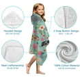 thumbnail image 7 of Dachshund and Flower Hooded Bath Towel，50"x30" for Ages 3 To 12 Kids, Quick Dry Lightweight Soft Microfiber Hood Beach Towel Cover Up for Kids, 7 of 7