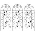 thumbnail image 1 of vidaXL Plant Climbing Racks 3 pcs Black 40x100 cm Iron, 1 of 4