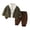 Brown, variant on Zwiiyzr 6M-5T Toddler Boys Girls Clothes Suit Button Up Candigan + Button Down Shirt + Pants 3Pcs Set Baby Outfits Brown