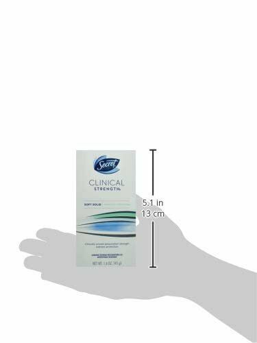 Secret Clinical Strength Antiperspirant Deodorant, Soft Solid Free Sensitive, 1.6 oz