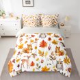 thumbnail image 2 of Homewish Maple Leaves 7-Piece Bedding Comforter Set For Children Teens Adults,Cartoon Animal King Bedding Sets,Autumn Fall Ultra Soft Bed Sheets,Ultra Soft Home Decor,Reversible, 2 of 8