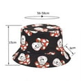 thumbnail image 2 of Charmgo Trucker Hat Clearance, Men and Women Casual Summer Printed Outdoor Double Sided Flat Top Sunshade Bucket Hat Bucket Hat Baseball Cap, Sun Hats for Women White, 2 of 2