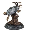 thumbnail image 2 of SPI Antiqued Brass and Marble Sea Turtle Duet Statue, 2 of 3