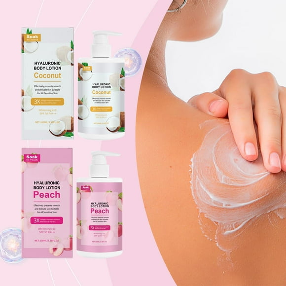 Loción Corporal Refrescante 100g - Piel Hidratante y Reafirmante Profunda, Antienvejecimiento, Textura Ligera, No Grasa, Aromas Florales y de Melocotón, Todo Tipo de Piel, Reduce las Líneas Finas y