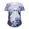 thumbnail image 5 of ersvoioy Plus Size Halloween Shirts for Women Cute Graphic Tshirt Crew Neck Short Sleeve Oversized Halloween shirt Party Fall Loose Fit Casual Basic Tee Tops,Size M-5XL Multicolor M, 5 of 5